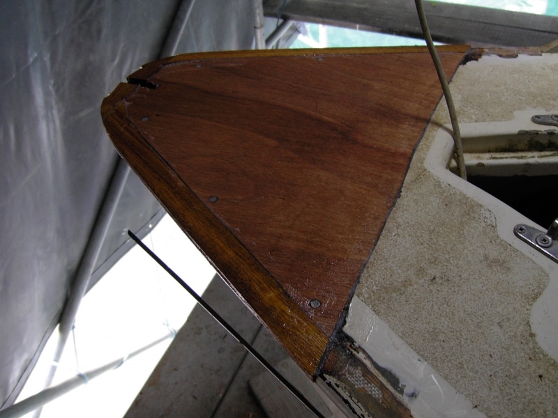 Rot repair to bow (2)
