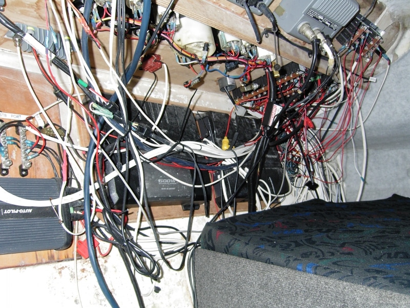Untidy wiring
